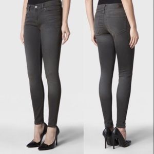 Allsaints Black Ashby Low Rise Skinny Jeans